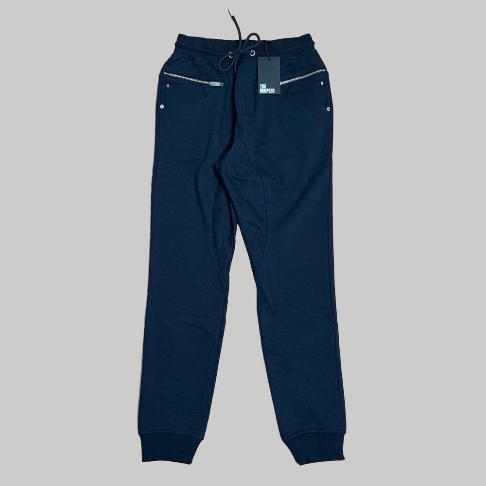The Kooples navy knit joggers, size S, NEW WITH TAGS!